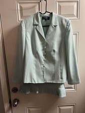 JONES WEAR WOMENS SUIT TEAL BLUE Size 12