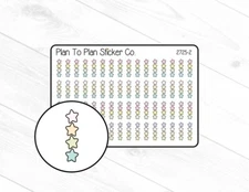 2725-2~~Star Checklist Planner Stickers.