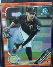 BB - 2019 Bowman Chrome - Orange Refractor - Joe Jacques - #BCP-224 - 04/25