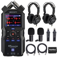 Zoom H4essential 4-Track Handy Recorder Bundle
