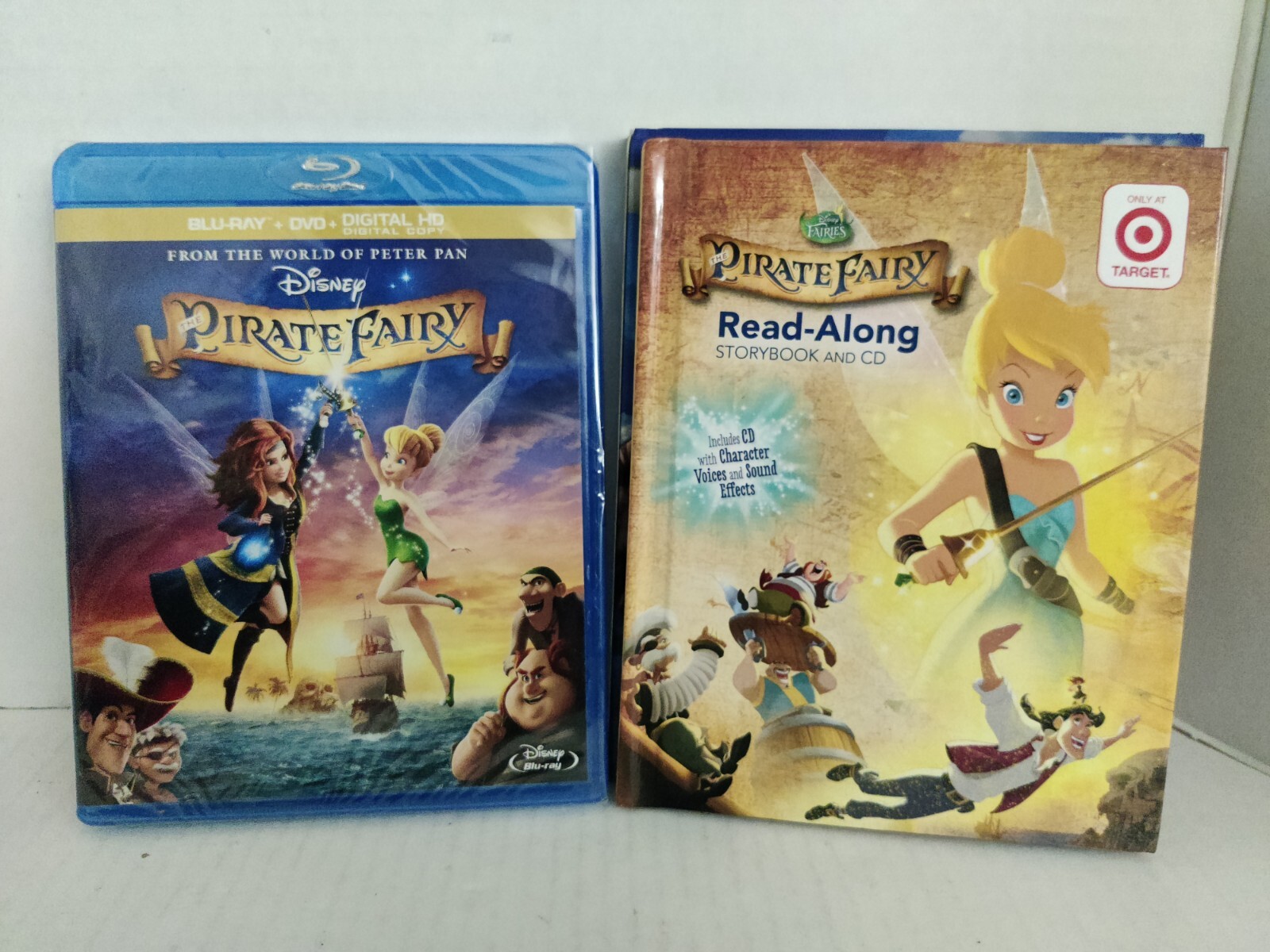 New Disney The Pirate Fairy Blu-Ray DVD Digital Storybook & Read Along CD Target