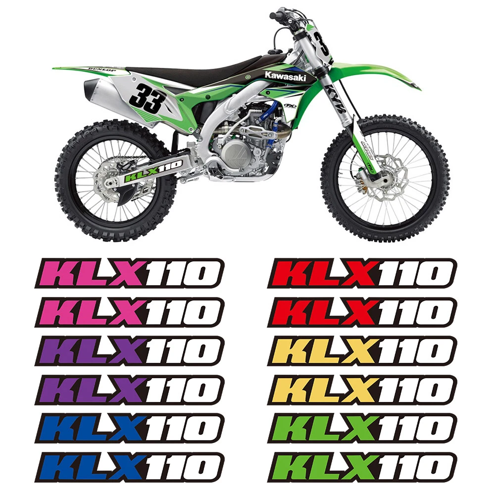 For 2021 Kawasaki KLX 110 Motorcycles Swingarm Decal Sticker