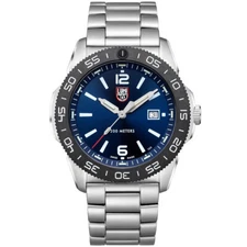 Luminox Men's Watch Pacific Diver Swiss Quartz Blue Dial Silver Bracelet 3123