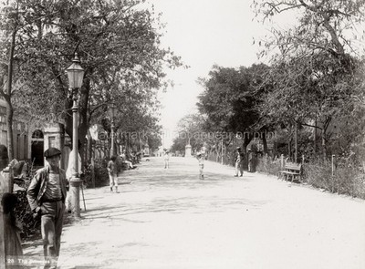 San Juan Puerto Rico Paseo de la Princesa Promenade Street Vtg. Photo 19thC.