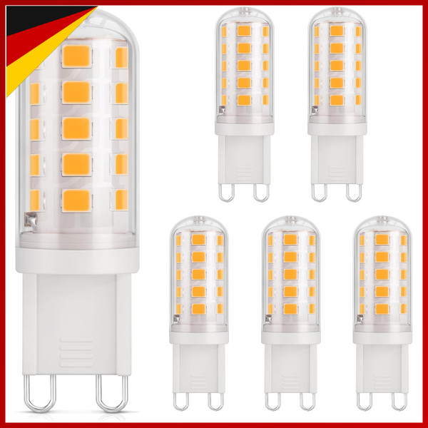 G9 Led Lampe 3W 2700K 410 Lumen Energiesparend 6Er Pack Halogen Ersatz-image