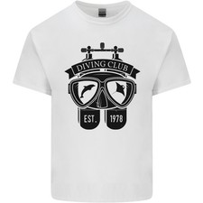Scuba Diving Club Taucher Tiefsee Wrack Herren Leichtes Baumwoll T-Shirt