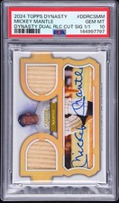 2024 Topps Dynasty Baseball- MICKEY MANTLE #DDRCS-MM-Relic Signature- 1/1-PSA 10