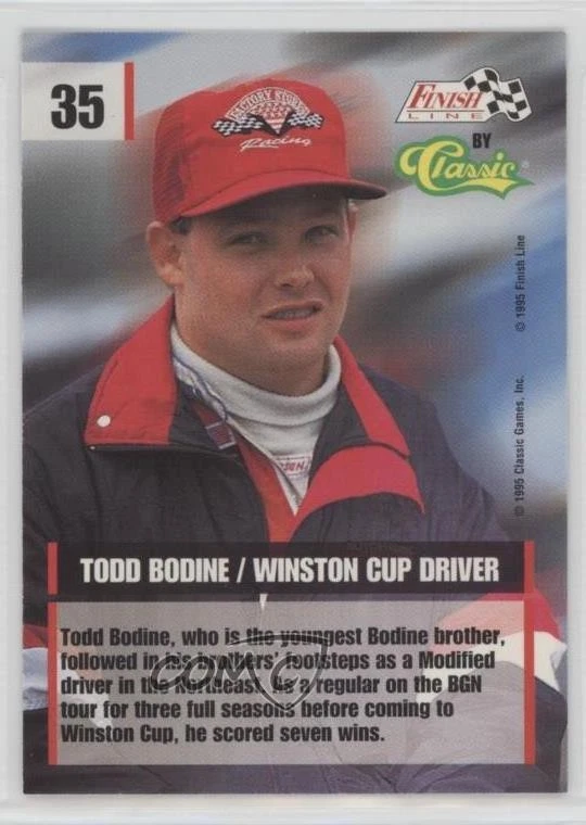 1995 Classic Finish Line Todd Bodine #35 - Image 2 of 2