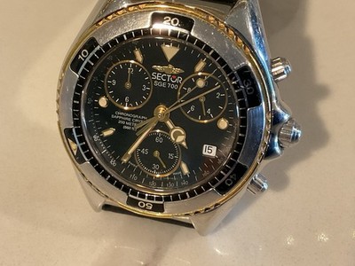 RARE VINTAGE MENS SECTOR NO LIMITS 700 SWISS 27 JEWELS CHRONOGRAPH  2651962037