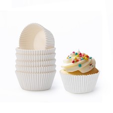 Mini Cupcake Liners,500 pcs White Mini Muffin Liners for Baking