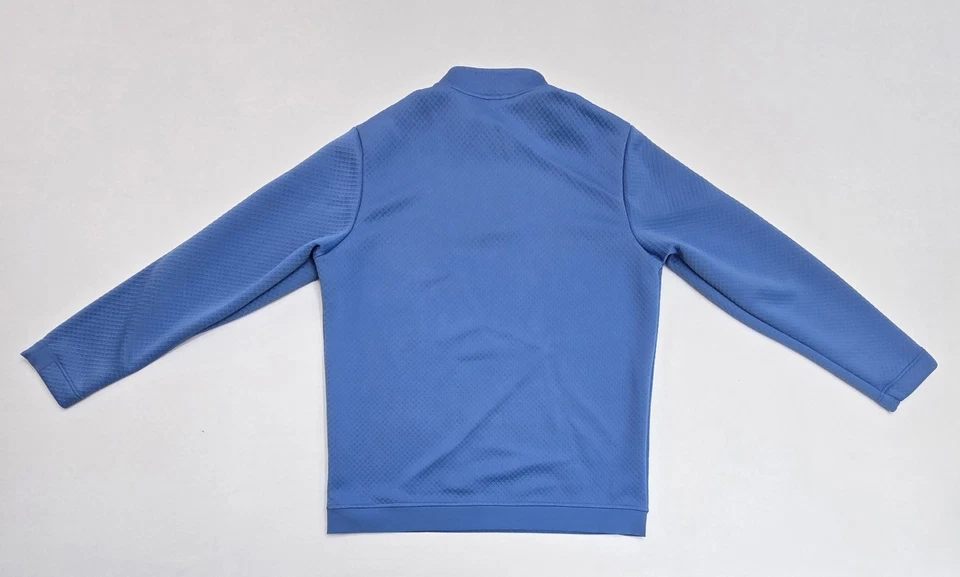 Suéter Pullover ADIDAS GOLF Para Hombres DWR 1/4 Cremallera Azul Claro Para Hombres Talla Grande Foto 4 de 4