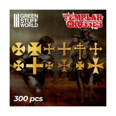 Green Stuff World Modelling Supply Templar Cross Symbols New