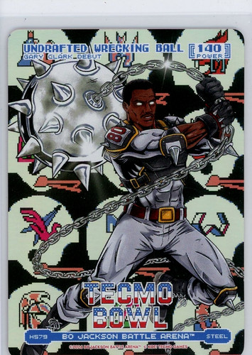 2026 Bo Jackson Battle Arena Tecmo Bowl Undrafted Wrecking Ball Gary Clark H579