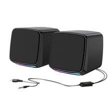 For Laptop 1 Pair Small USB Speakers with In-Line Volume Control Adjustment