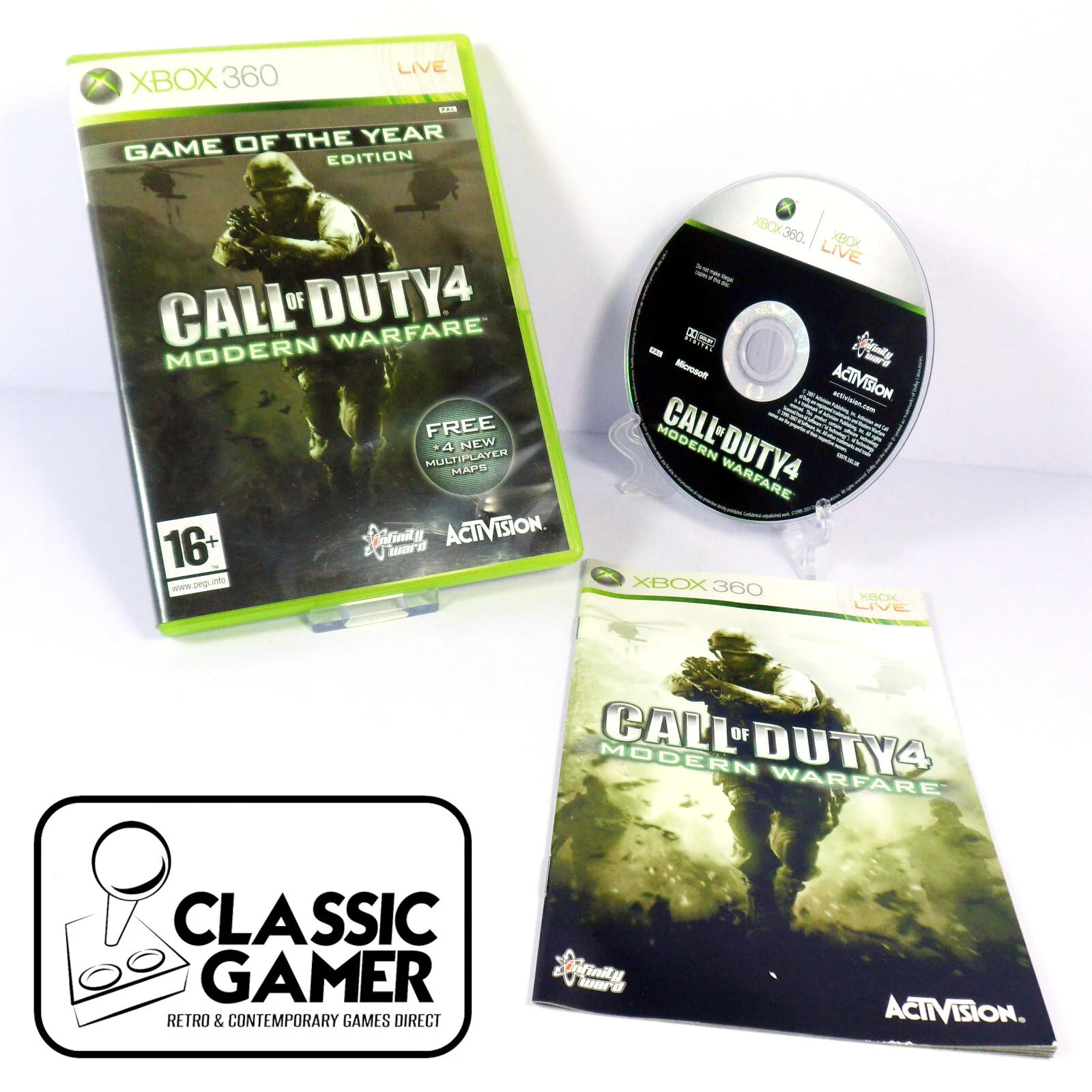 Call of Duty 4: Modern Warfare Game of the Year Edition (Xbox 360) *NEAR MINT*
