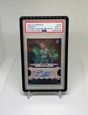2023-24 Panini Obsidian Endrick Aurora Auto Red Pulsar 1/5 PSA 9 Auto 9