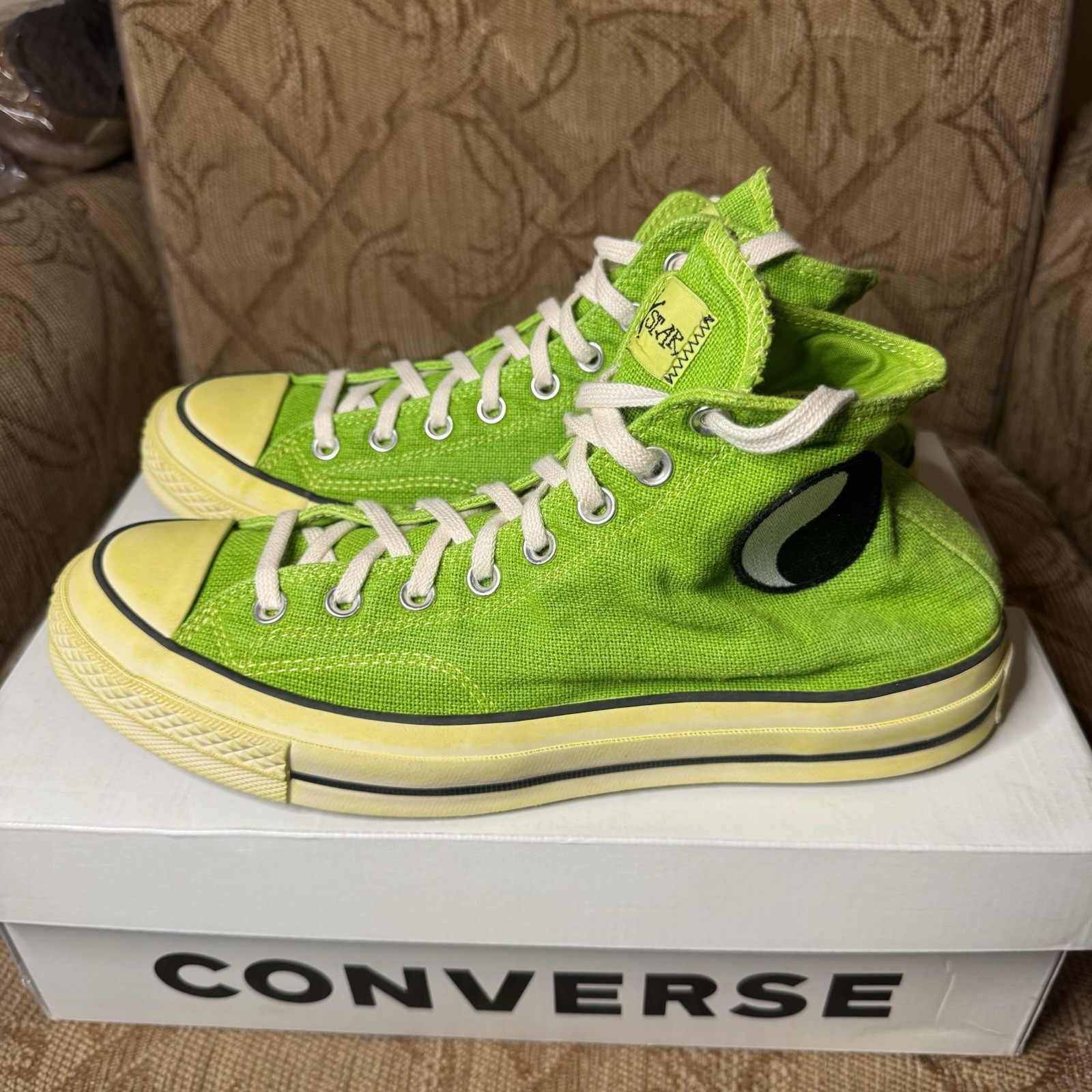 Stussy x Our Legacy x Converse CT70 Sneakers Green Size 10