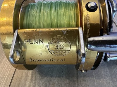 Vintage Penn International 30 Conventional Lever Drag Fishing Reel