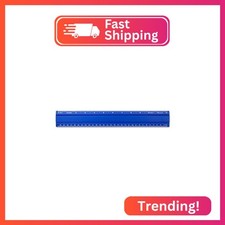 Alumicolor Aluminum Office Ruler, 12IN, Blue