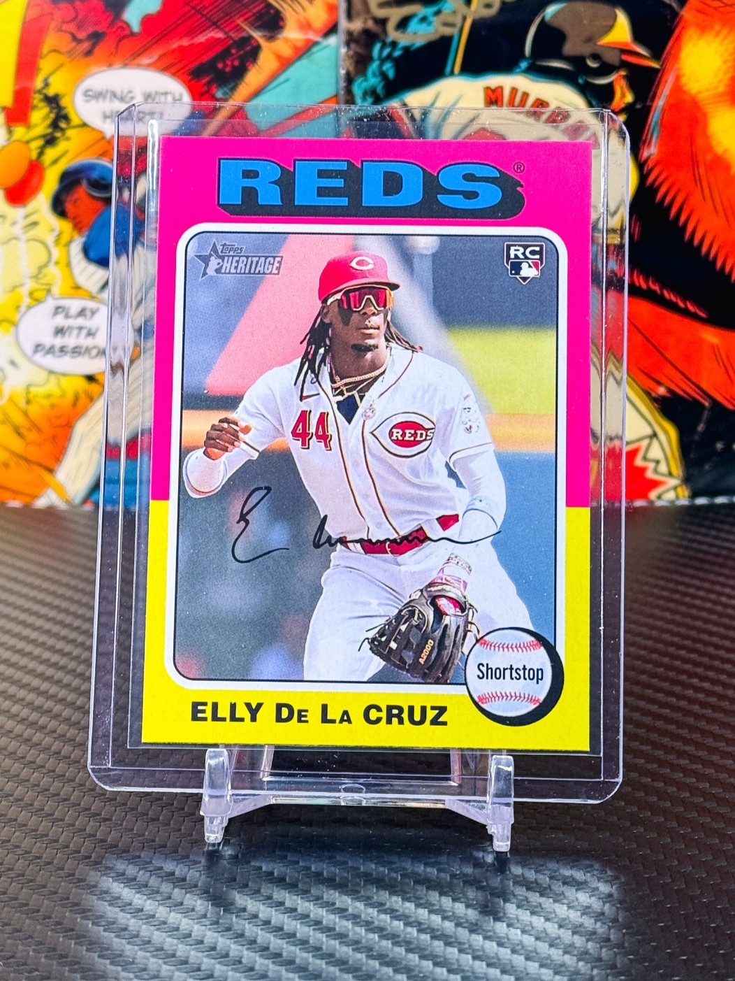 Elly De La Cruz 2024 Topps Heritage Rookie Image Variation SP #473 Reds RC