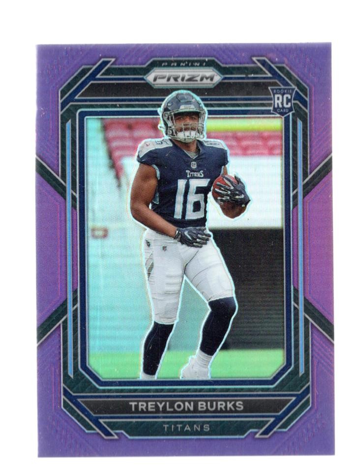 2022 Panini Prizm #313 Treylon Burks Purple #/125