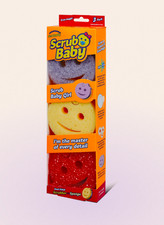 Scrub daddy Baby gril Sponge 3-Pack | Korea Limited Edition for Small Hands
