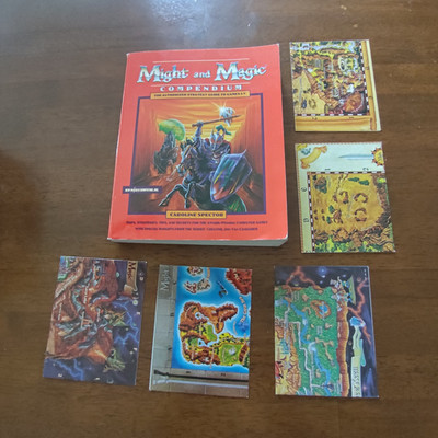 Might & Magic Compendium Guide Book   Games I V (1 5)   with 5 Fold-Out Maps
