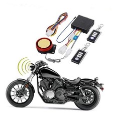 DC12V Motorcycle Anti-Theft Alarm Security System  Remote Control Engine