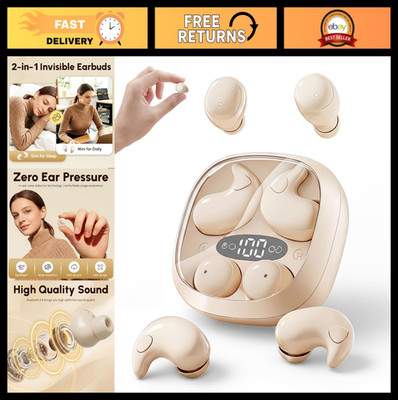 Wireless Sleep Earbuds for Side Sleepers, Noise Cancelling Mini Earphones, Discr