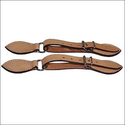 13AI Hilason Russet Leather Spur Strap 5/8In Skirt
