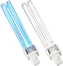 2PCS 9W UV G23 Replacement Bulbs for Pond  Aquarium UV Clarifiers