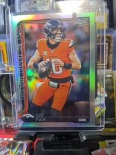 Bo Nix 2025 Topps Chrome Refractor #88 Denver Broncos PACK FRESH
