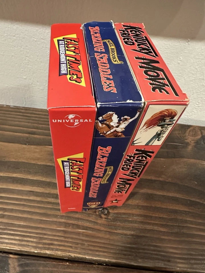 Blazing Saddles, Kentucky Fried Movie, Fast Times At Ridgemont High VHS COMEDY - Image 3 of 4