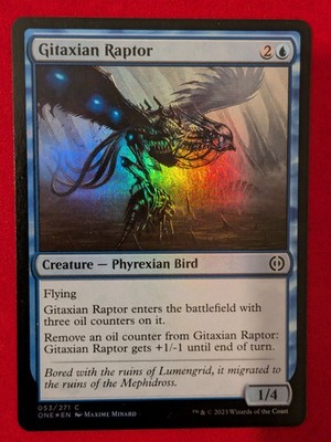 Gitaxian raptor Foil C NM Phyrexia all will be one MTG