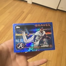 Topps 2024 Update Reynaldo López Atlanta Braves Blue Holo Foilboard #US15 /999