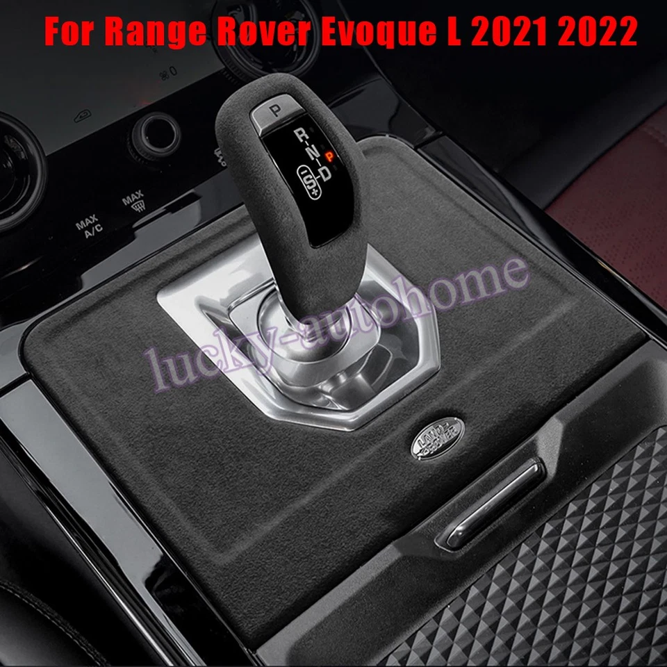 Cubierta de panel de perilla de cambio de marchas Alcantara para Range Rover Evoque L 2021 2022 Foto 2 de 4