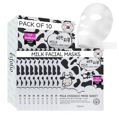 Esfolio Pure Skin Milk Essence Mask Sheet Feuchtigkeitsspendende Tuchmaske   10