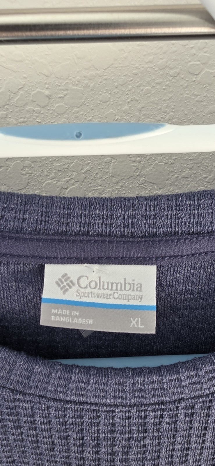 Columbia Holly Springs Waffle Thermal Shirt Women XL Blue Long Sleeve thumbnail 4