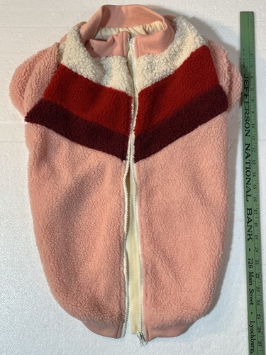 Frisco Dog Vest Colorblock Pop Pink Red Maroon White Polyester Size XXL - Picture 5 of 6