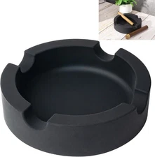 Outdoor Cigar Ashtrays Unbreakable Large Round Ring Gauge Silicone Ashtrays for 