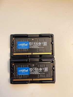 Crucial - 64GB Kit (2x32GB) DDR5 5600MHz C46 SODIMM Laptop Memory
