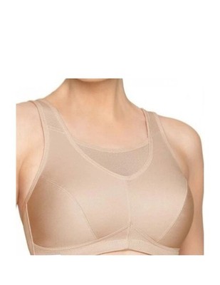 Glamorise No-Bounce Camisole Sports Bra-1066, Beige, Size 40C LN/WOT