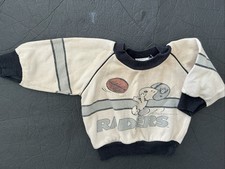 Vintage 70s Raiders NFL Snoopy Sweatshirt Crewneck NFL Baby 12 Months