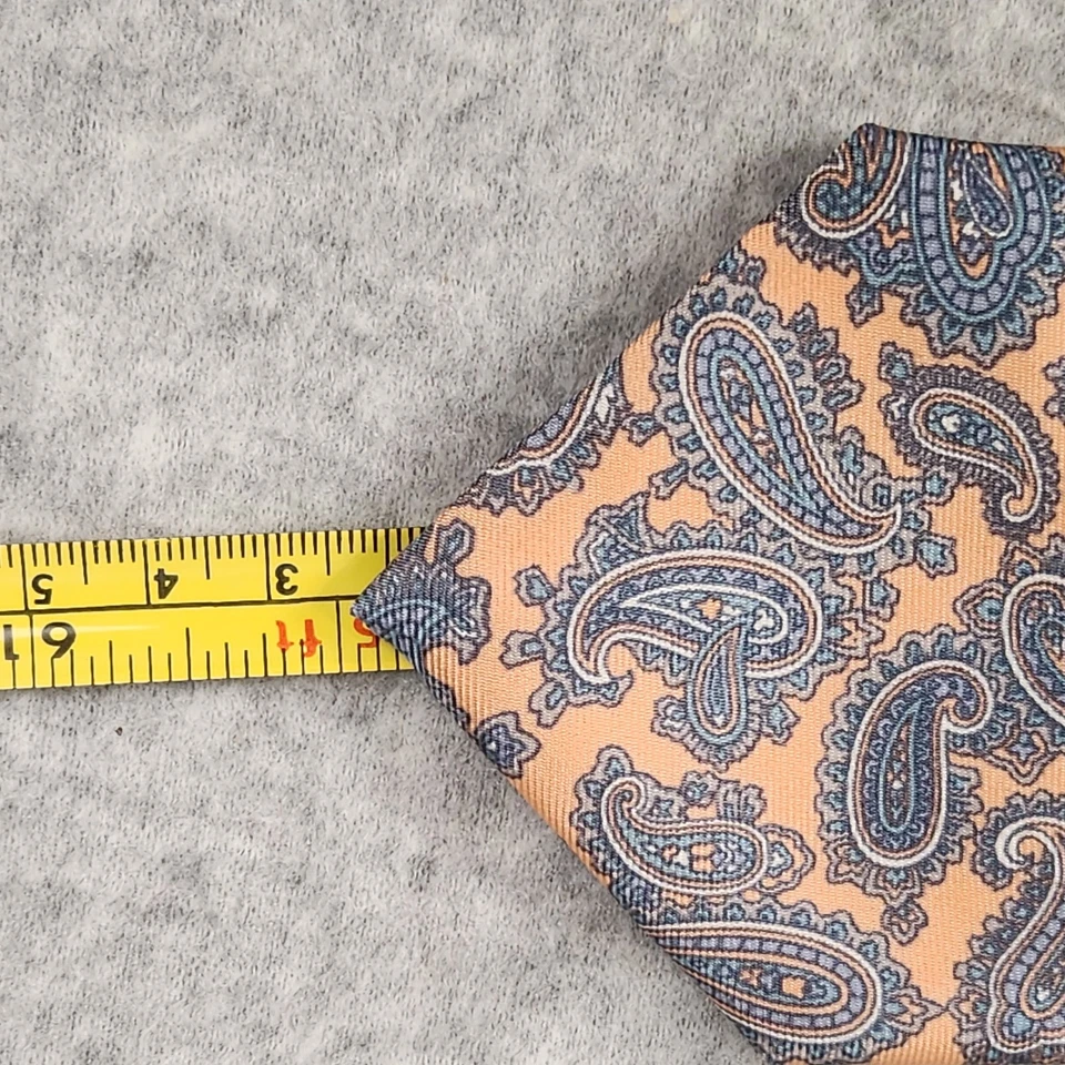 Corbata Savile Row Para Hombres Clásica Seda Patrón Paisley Cosida a Mano Importada EE. UU. Foto 4 de 4