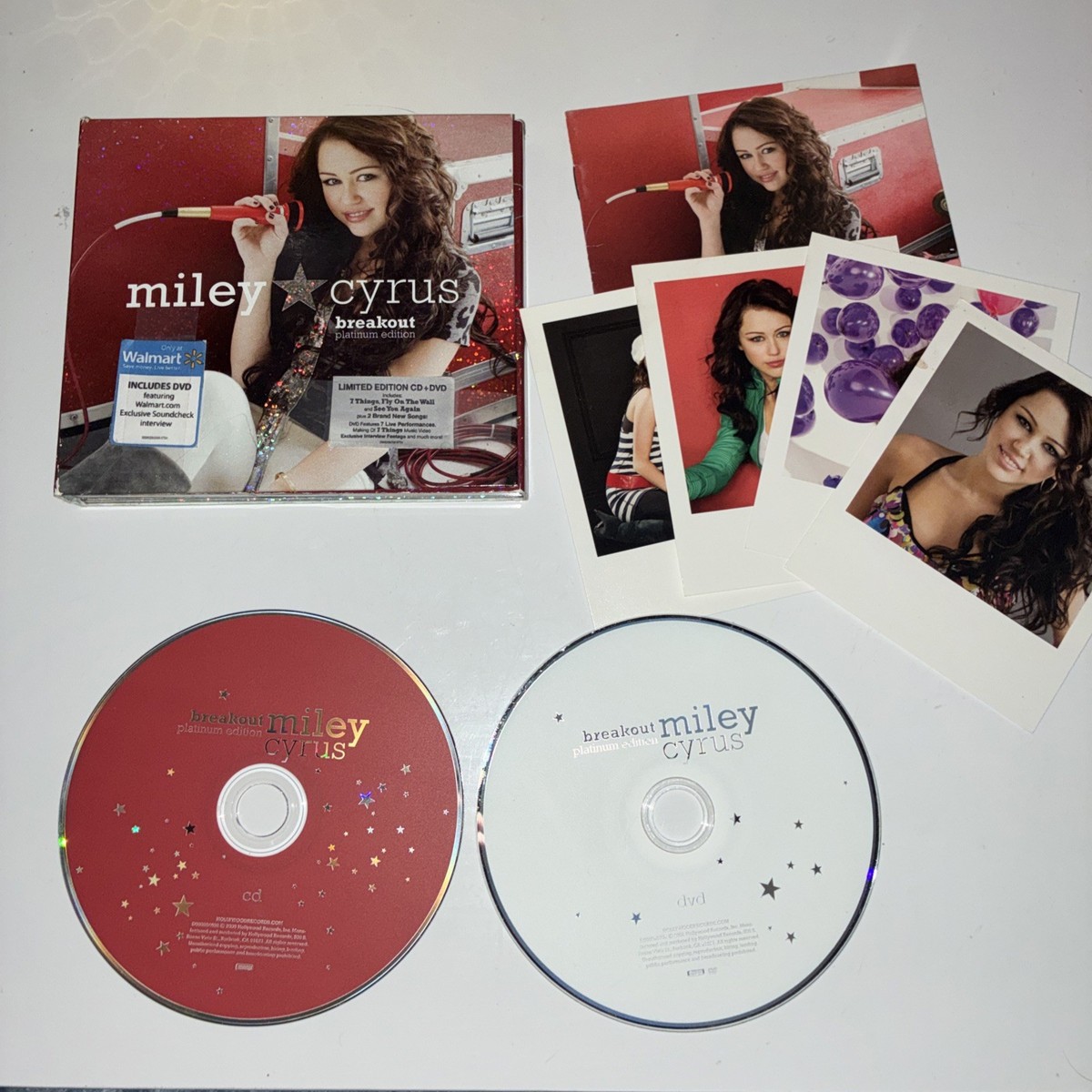 Miley Cyrus - Breakout: Platinum Edition (WALMART EXCLUSIVE CD/DVD 