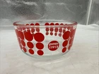 Pyrex Red Polka Dot 1915 100th Anniversary  1 qt. 950 ml Glass Bowl USA