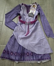 NEW Disney Wish Kids Asha's Adventure Dress Robe Cosplay Halloween Costume 4-6X