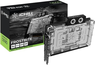 INNO3D GeForce RTX 5090 iCHILL Frostbite - 32GB GDDR7 NEW SHIPPING WORLD WIDE