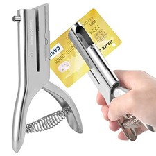 Heavy Duty Hole Punch 1/4 Inch, Single Hole Punch Heavy Duty 2 Inch Reach Dee...