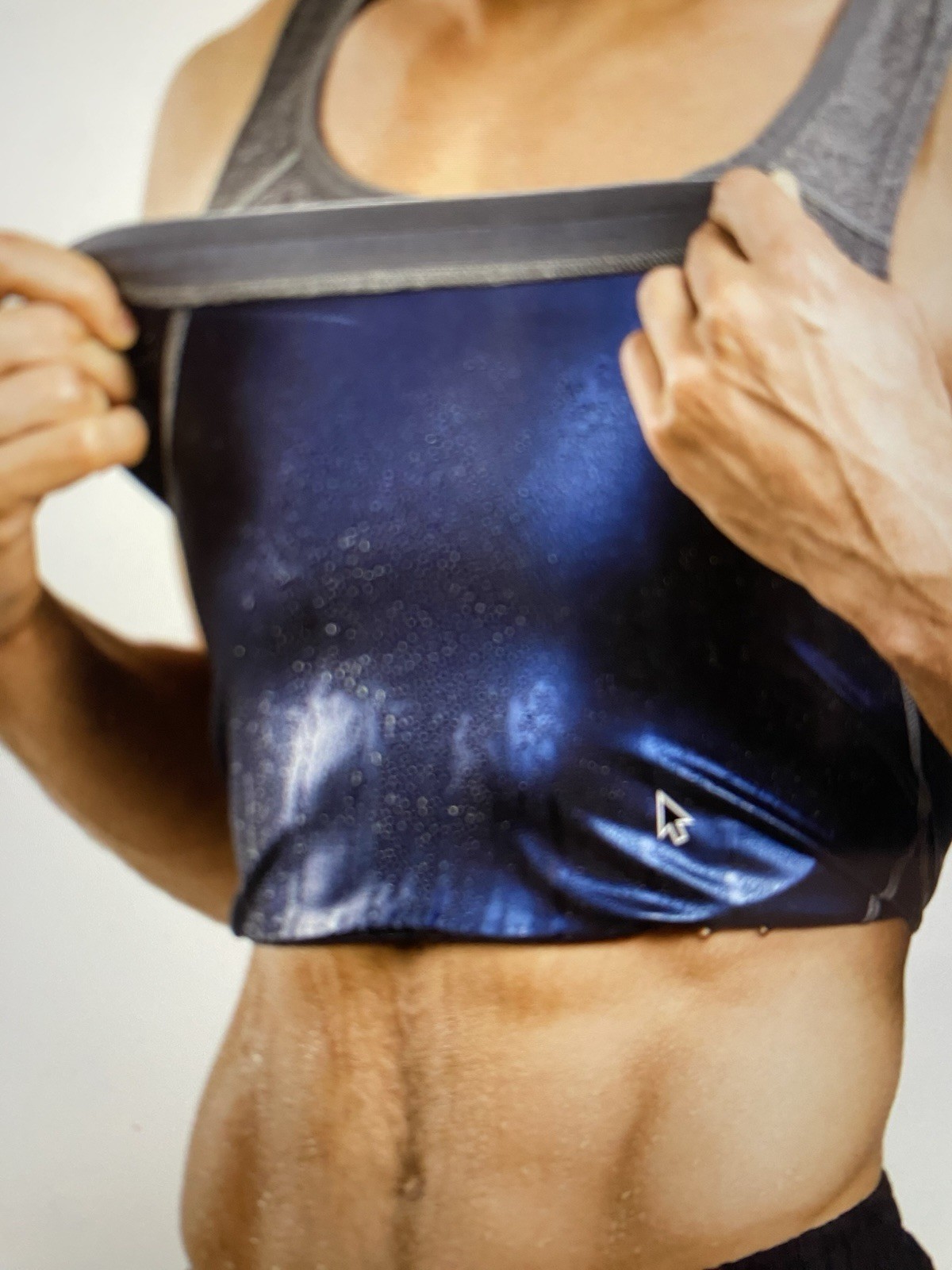 Sweat Shaper Mens Athletic Tank Sauna Tank Compression Tank SWEAT L/XL NWOT Gray